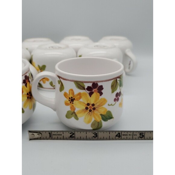 Berredin Noritake Progression China  Japan Coffee Set 8 Cups, Cream & Sugar NICE - Picture 8 of 12